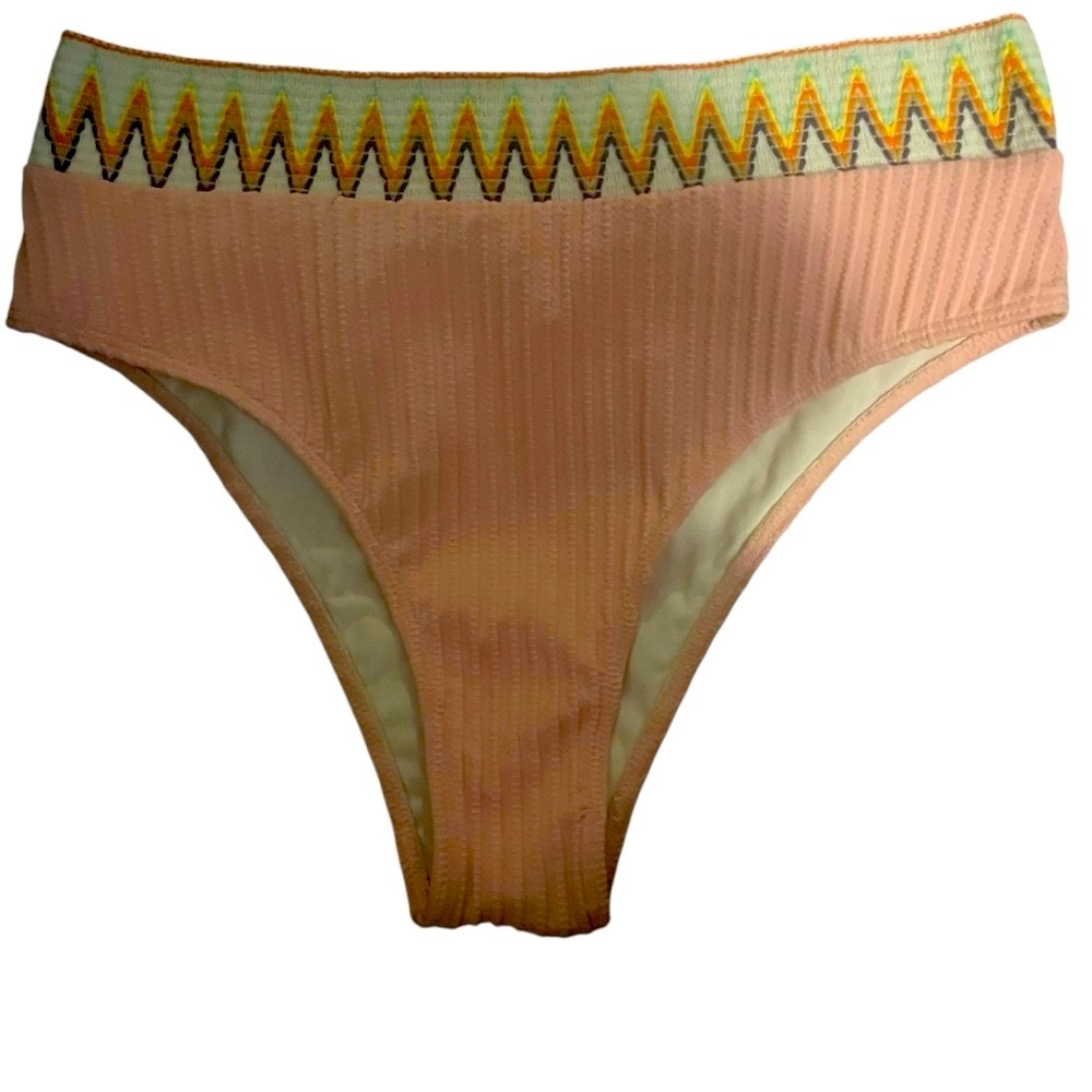 Elerevyo Women's Ribbed High Waist Bikini Swimsuit - Picture 6 of 11